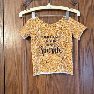 HANDMADE Kids Short-Sleeve Top - Gold size 4T-6